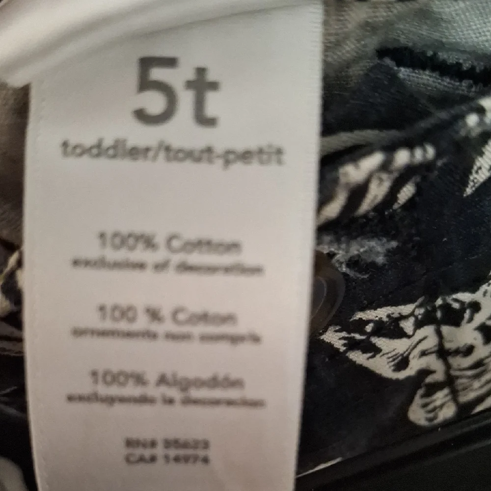 Carter's Black and White Tropical Print Shorts